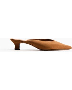 H&M Slip-in Sandaletten - Wit