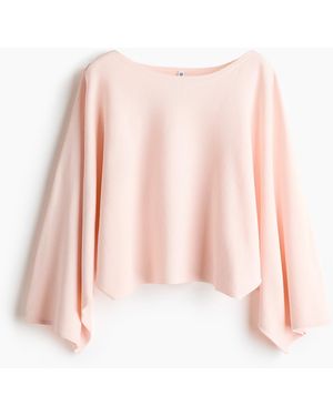 H&M Gestricktes Cape-Shirt - Pink