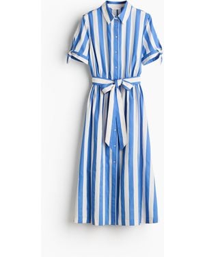 H&M Blusenkleid mit Kurzarm - Blau