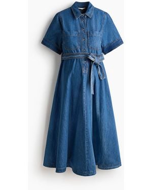 H&M MAMA Before & After Jeanskleid - Blau
