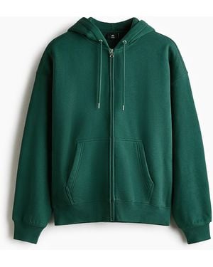 H&M Oversized Capuchonvest - Groen