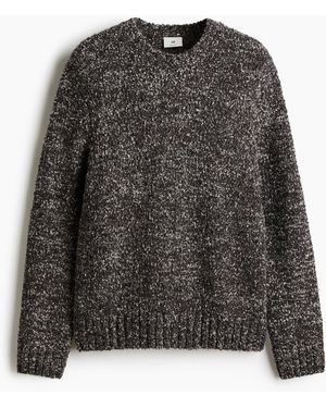 H&M Pullover aus Wollmix in Regular Fit - Grau