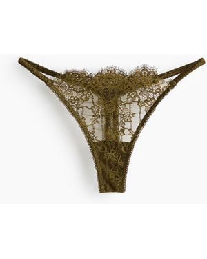 H&M 2er-Pack Tangas aus Spitze - Mehrfarbig