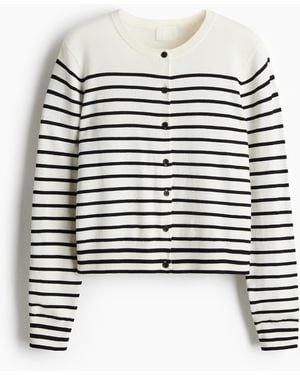 H&M Feinstrick-Cardigan - Weiß