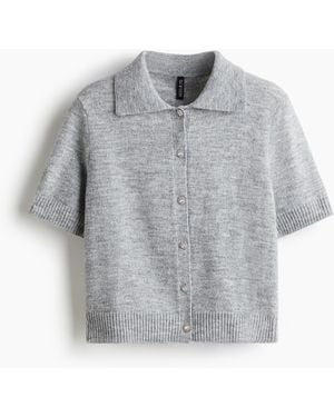 H&M Feinstrick-Cardigan - Grau