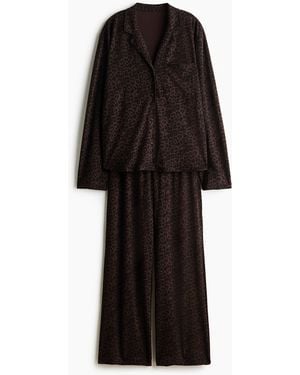 H&M Tricot Pyjama - Zwart