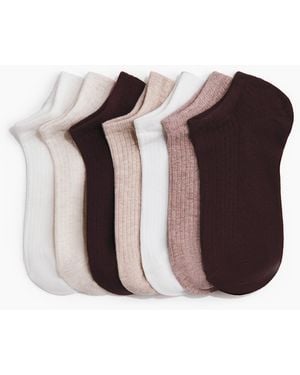 H&M 7er-Pack Sneakersocken - Mehrfarbig