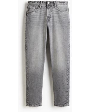 H&M Regular Tapered Jeans - Grau