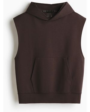 H&M Ärmelloser Sport-Hoodie mit DryMove - Schwarz