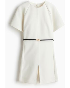 H&M Korte Jumpsuit Met Ceintuur - Wit