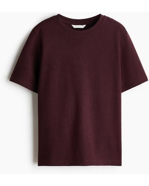 H&M T-Shirt aus Interlock-Jersey - Lila