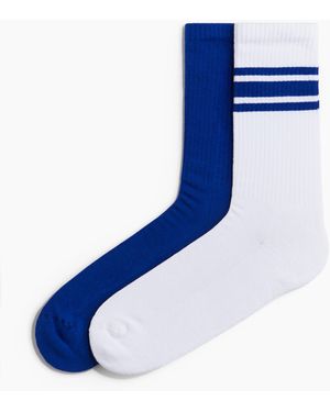 H&M 2er-Pack Socken - Blau