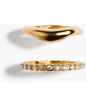 H&M 2er-Pack Wasserbeständige Ringe - Weiß