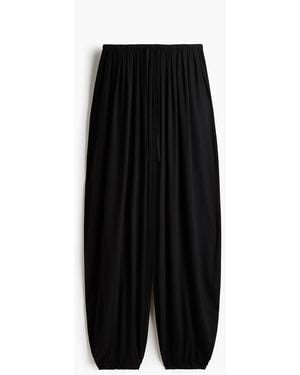 H&M Drawstringbroek Met Ballonpijpen - Zwart