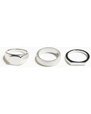 H&M 3er-Pack Metallringe - Mehrfarbig