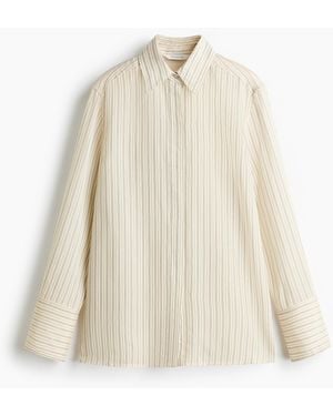 H&M Bluse mit Langarm - Weiß