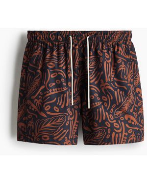 H&M Patterned swim shorts - Braun
