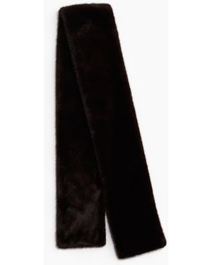 H&M Flauschiger Schal - Schwarz
