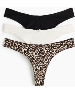 H&M Set Van 3 Katoenen Slips - Zwart