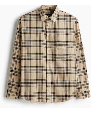 H&M Hemd in Relaxed Fit - Natur