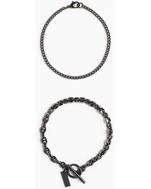 H&M 2er-Pack Armbänder - Schwarz