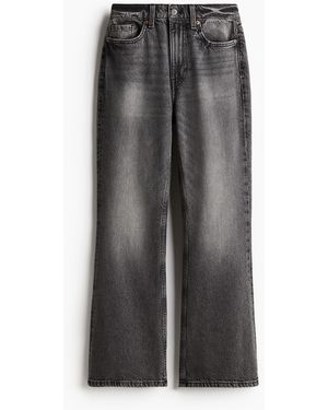 H&M Baggy Bootcut Regular Jeans - Grau