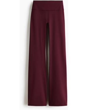 H&M Flared sportlegging Met Sculptmove - Paars