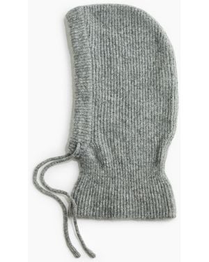 H&M Balaklava in Rippstrick - Grau