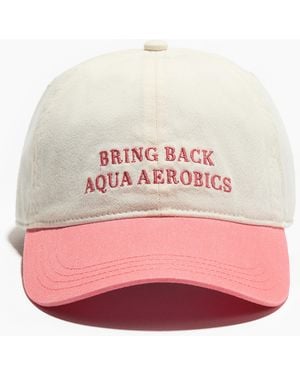 H&M Cap aus Baumwolltwill mit Motivdetail - Pink