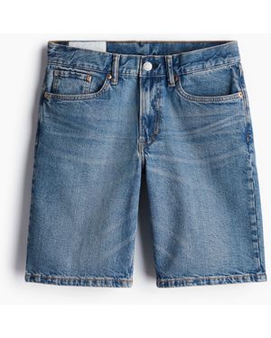 H&M Regular Denim Shorts - Blau
