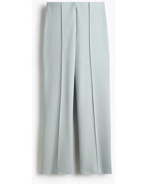 H&M Tricot Broek Met Persvouwen Voor - Meerkleurig