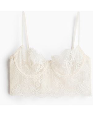 H&M Kanten Bustier - Wit