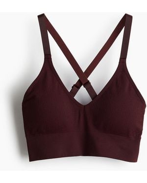 H&M Sport-BH aus DryMove Medium Support - Rot