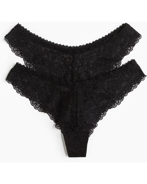 H&M 2er-Pack Brazil Slips - Schwarz