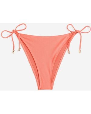 H&M Bikinitanga Met Strikbandjes - Roze