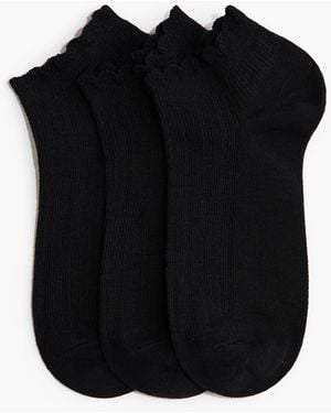 H&M 3er-Pack Kurzsocken - Schwarz