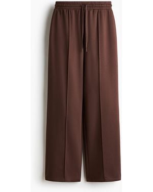 H&M Weite Jogginghose mit Biesennähten - Braun