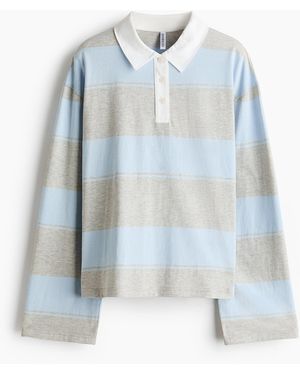 H&M Poloshirt aus Baumwolle - Blau
