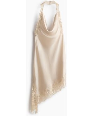 H&M Satijnen Halterjurk - Wit