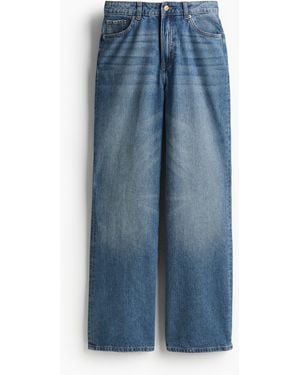 H&M Wide High Jeans - Blau