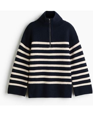 H&M Lange Ziptop-trui - Blauw