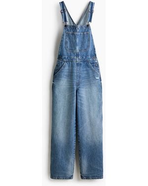H&M Latzhose aus Baumwolldenim - Blau