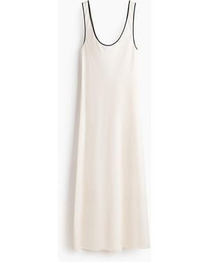 H&M Slipdress aus Leinengemisch - Weiß