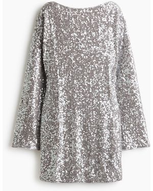 H&M Minikleid mit Pailletten - Grau