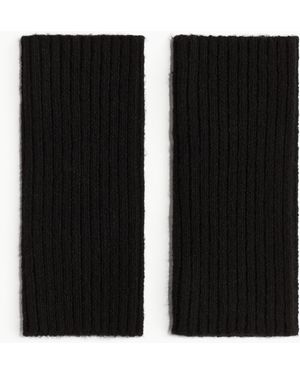 H&M Pulswärmer aus Rippstrick - Schwarz