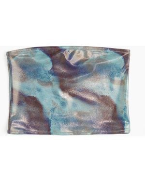H&M Bandeau-Badetop - Blau