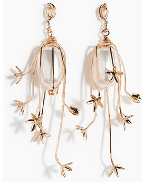 H&M Ohrhänger mit Blütendetails - Weiß