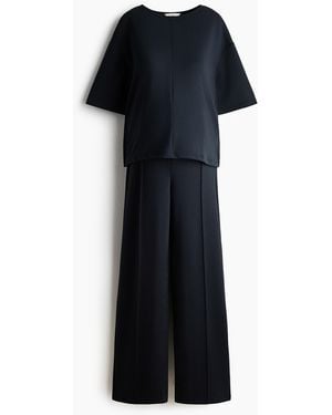 H&M Mama Tweedelige Set Van Interlocktricot - Zwart