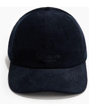 H&M Cap aus Baumwolltwill mit Motivdetail - Blau
