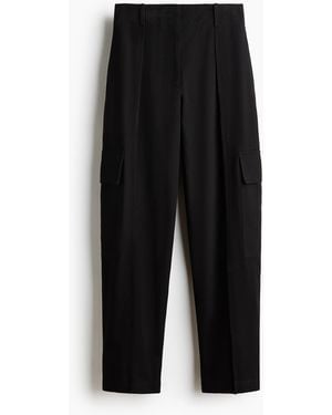 H&M Utilitybroek Met Barrel-pijpen - Zwart
